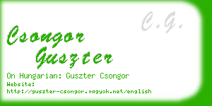 csongor guszter business card